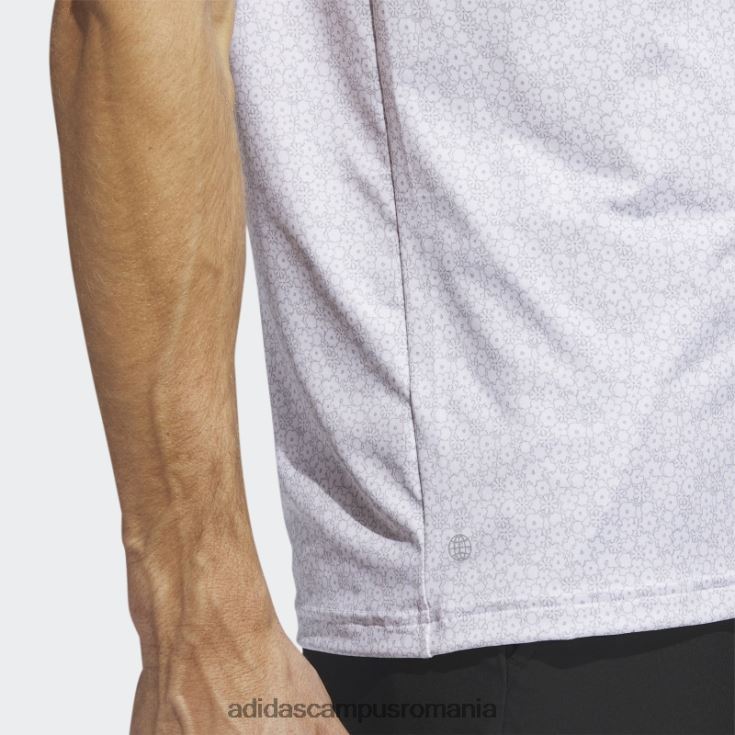 adidas campus romania ultimate365 tricou polo de golf cu imprimeu integral alb bărbați alb J266N25906