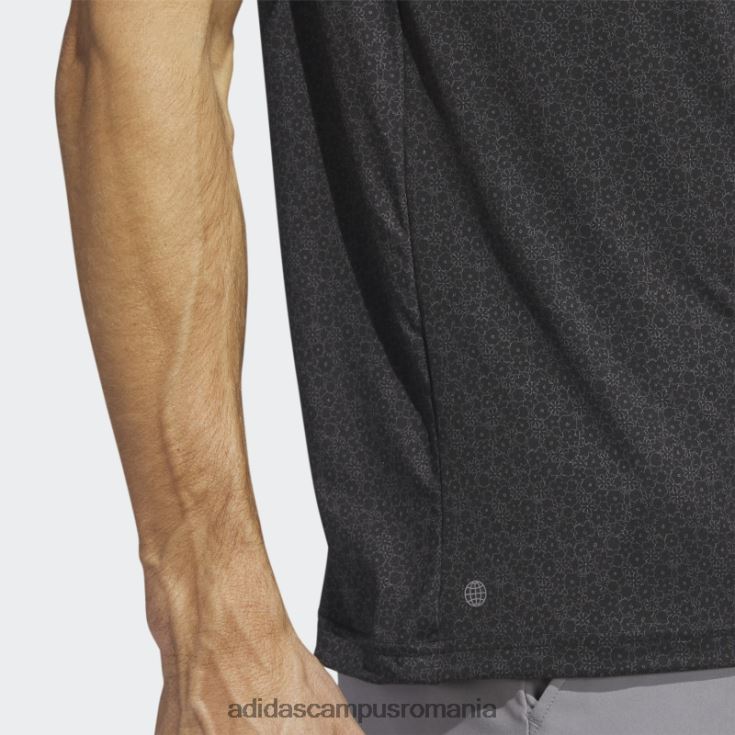 adidas campus romania ultimate365 tricou polo de golf cu imprimeu integral negru adidas bărbați negru J266N26462