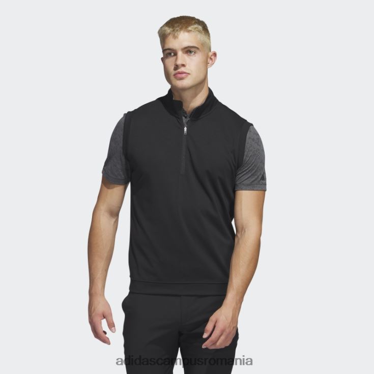 adidas campus romania vestă neagră cu fermoar 1/4 ridicat bărbați negru J266N26517