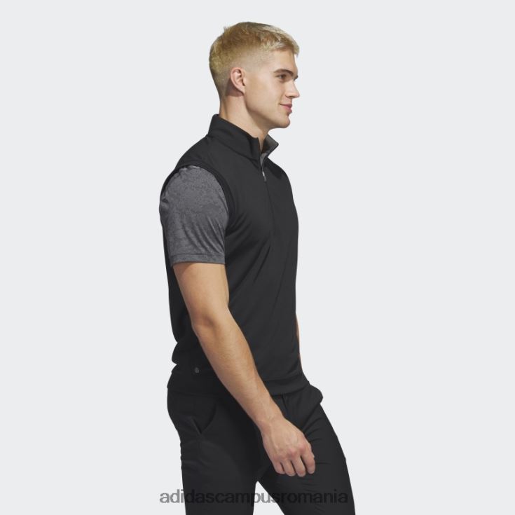 adidas campus romania vestă neagră cu fermoar 1/4 ridicat bărbați negru J266N26517