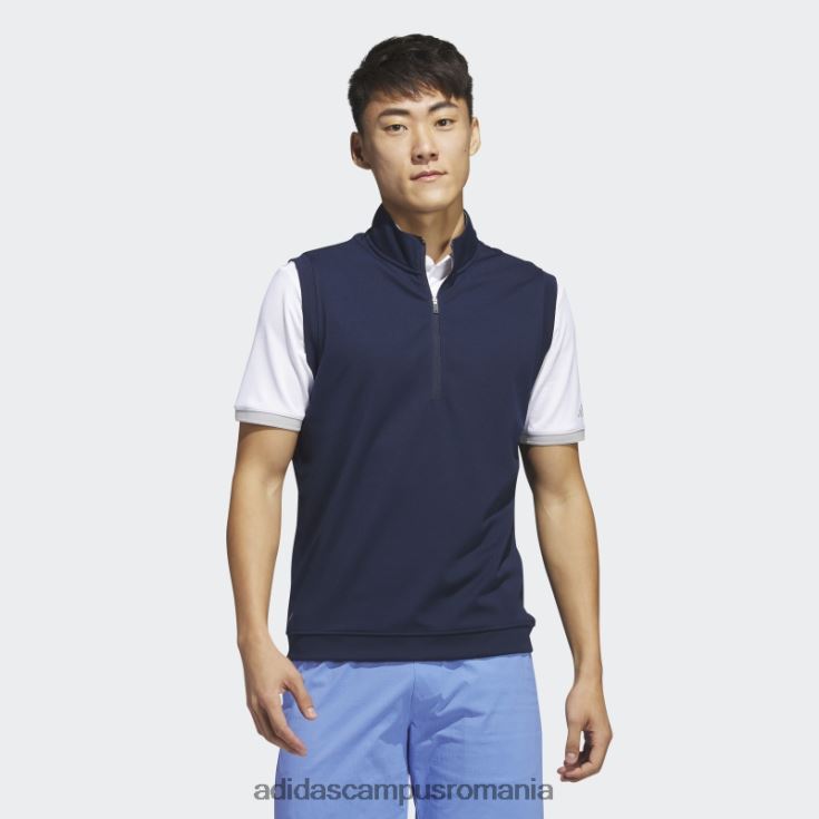 adidas campus romania vesta pulover cu fermoar 1/4, bleumarin, adidas bărbați marina J266N27491