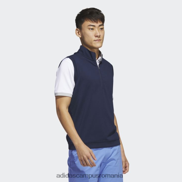 adidas campus romania vesta pulover cu fermoar 1/4, bleumarin, adidas bărbați marina J266N27491