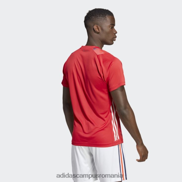 adidas campus romania tricou roșu de handbal Franța bărbați rosu alb J266N214104