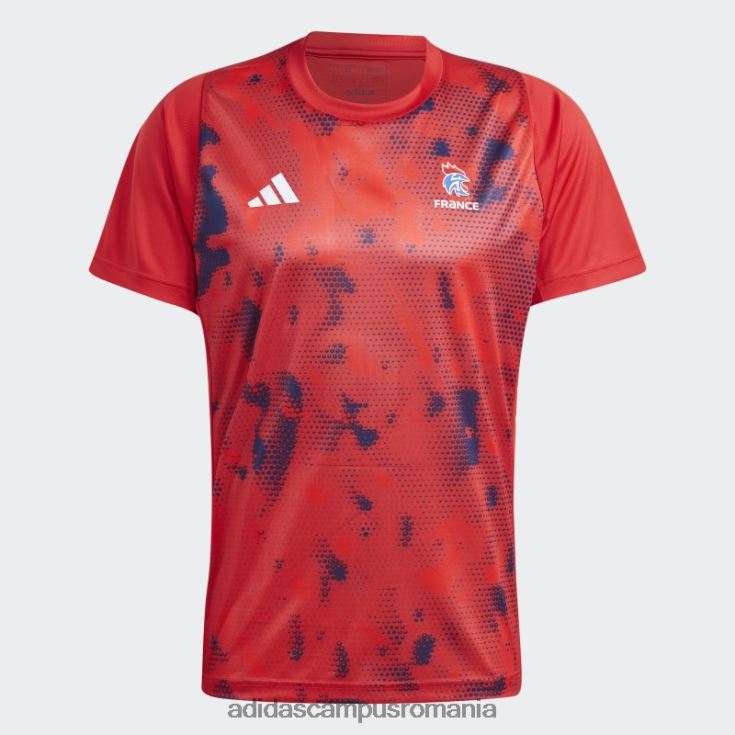adidas campus romania tricou roșu de handbal Franța bărbați rosu alb J266N214104