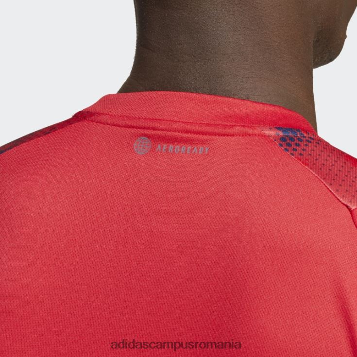 adidas campus romania tricou roșu de handbal Franța bărbați rosu alb J266N214104