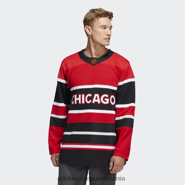 adidas campus romania Blackhawks tricou cu semn de cuvânt retro revers autentic roșu bărbați roșu J266N26655