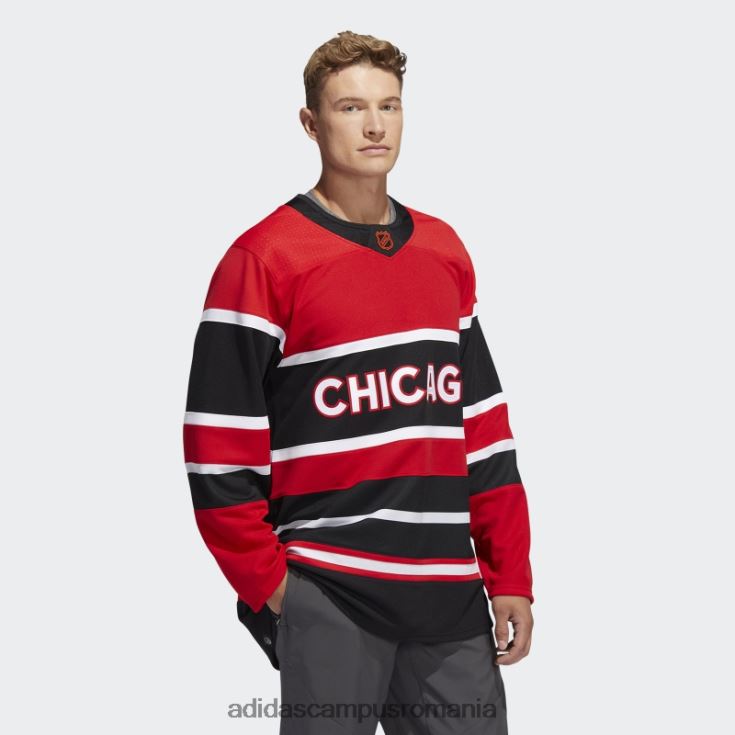adidas campus romania Blackhawks tricou cu semn de cuvânt retro revers autentic roșu bărbați roșu J266N26655