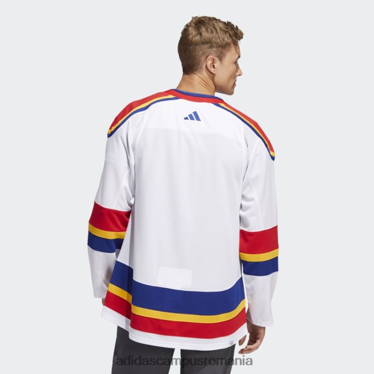 adidas campus romania White Devils tricou autentic reversat cu semnătură retro bărbați alb J266N26797