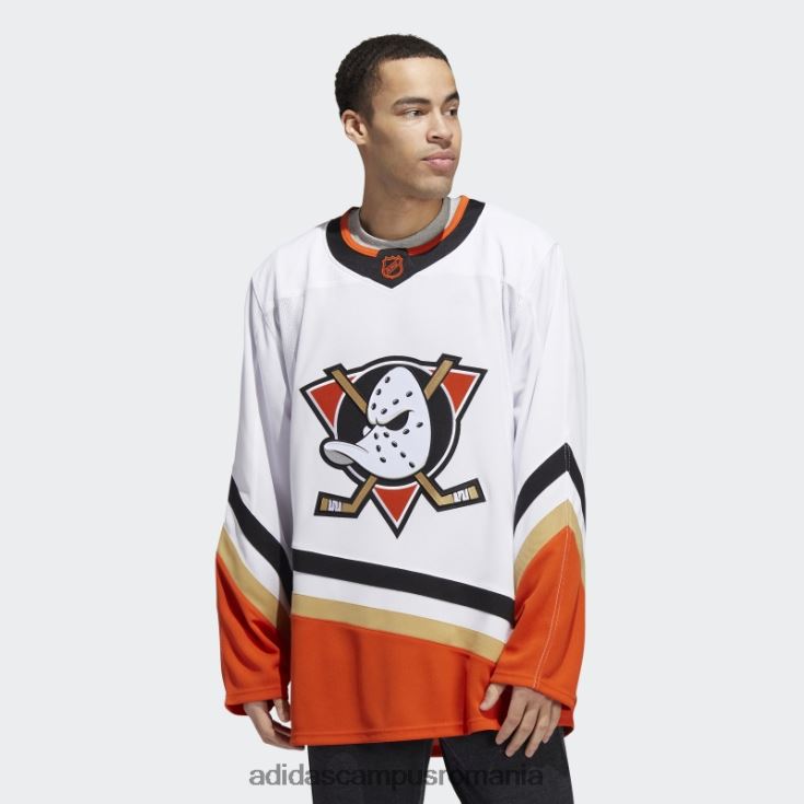 adidas campus romania White Ducks tricou cu semn de cuvânt retro revers autentic bărbați alb J266N26820