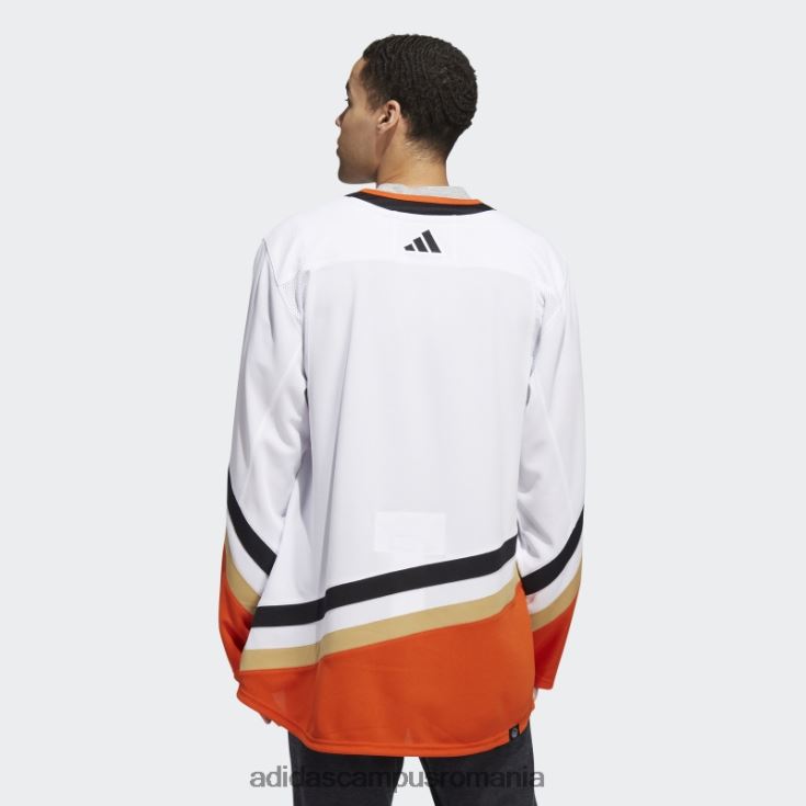 adidas campus romania White Ducks tricou cu semn de cuvânt retro revers autentic bărbați alb J266N26820