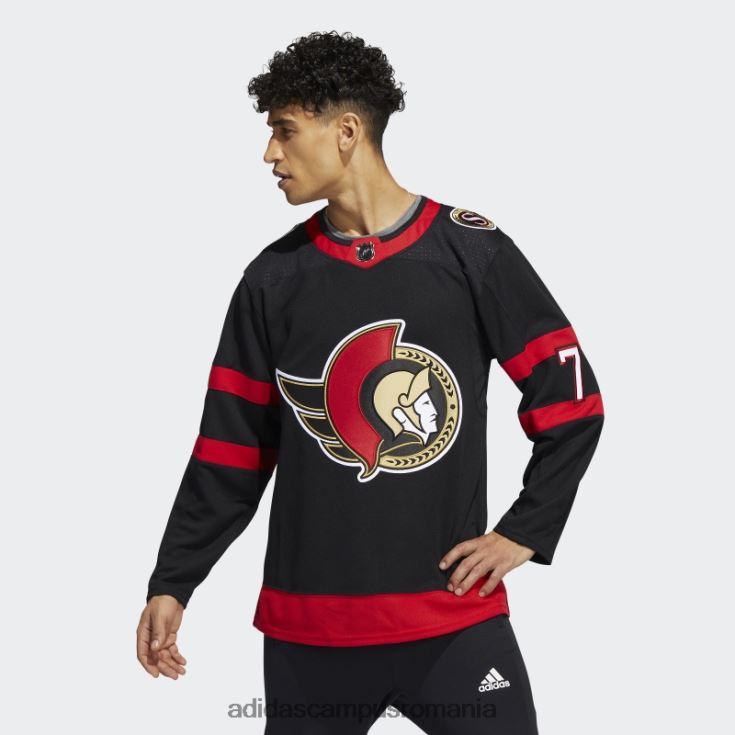 adidas campus romania senatori negri brady tkachuk acasă tricou autentic adidas bărbați negru J266N26087