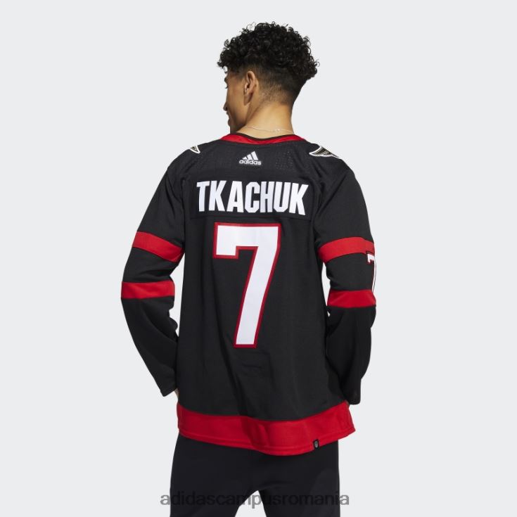adidas campus romania senatori negri brady tkachuk acasă tricou autentic adidas bărbați negru J266N26087