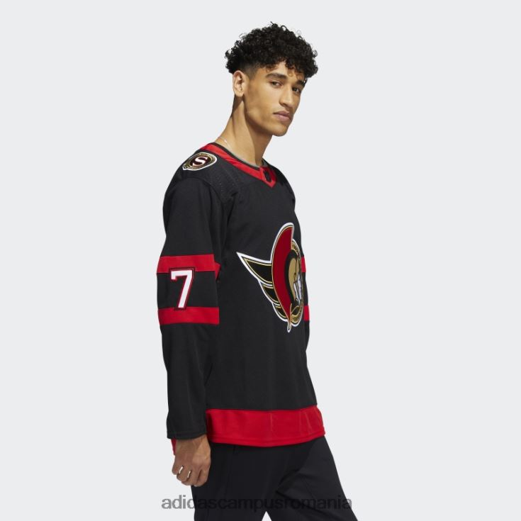 adidas campus romania senatori negri brady tkachuk acasă tricou autentic adidas bărbați negru J266N26087