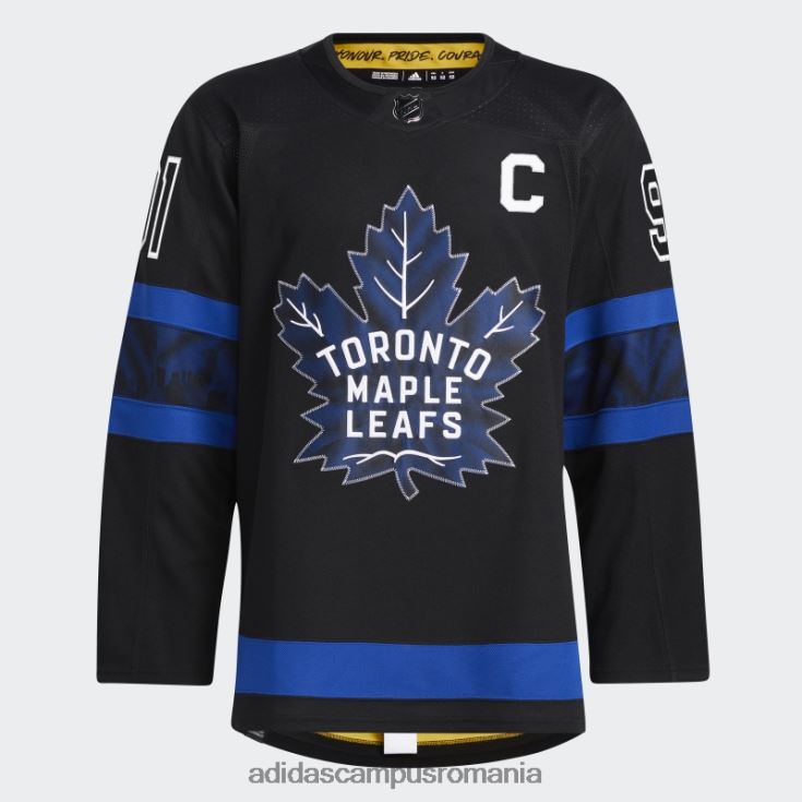 adidas campus romania tricou al treilea pro autentic de la Maple Leafs Tavares negru bărbați negru J266N26455