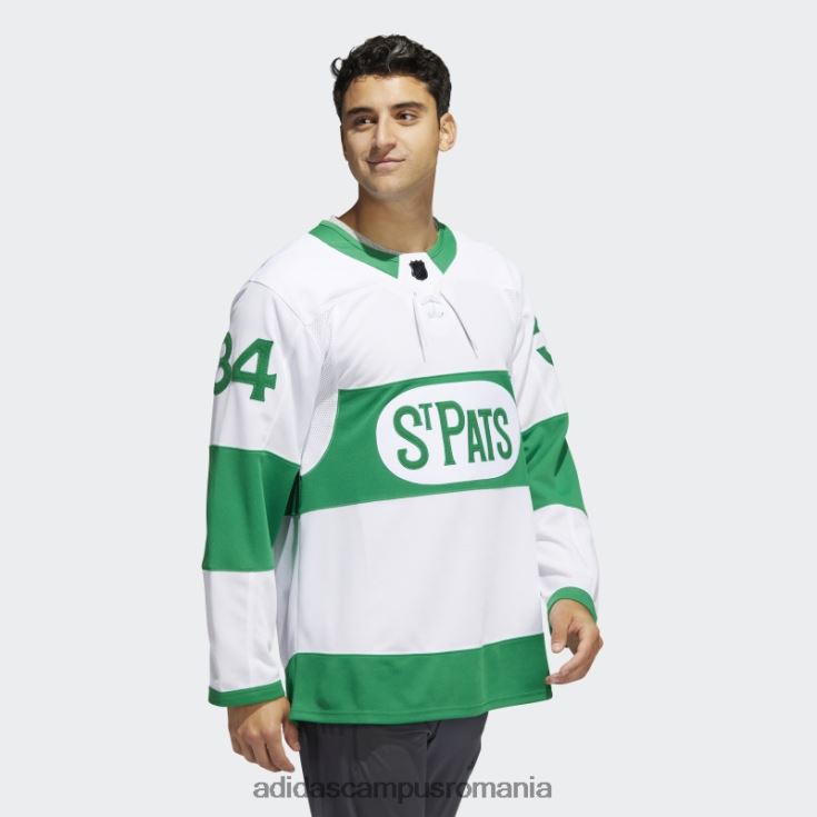 adidas campus romania tricou alb auston matthews toronto st pats adidas bărbați alb/nhl-tml-5m4/kelly green J266N25559