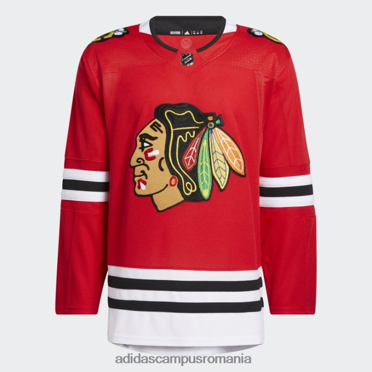 adidas campus romania tricou autentic roșu Blackhawks acasă bărbați roșu J266N25531
