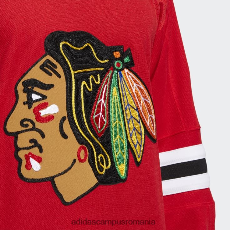 adidas campus romania tricou autentic roșu Blackhawks acasă bărbați roșu J266N25531
