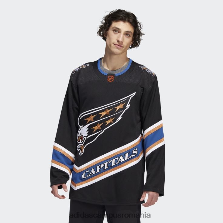 adidas campus romania tricou cu majuscule negre autentice revers retro marca adidas bărbați negru J266N27011