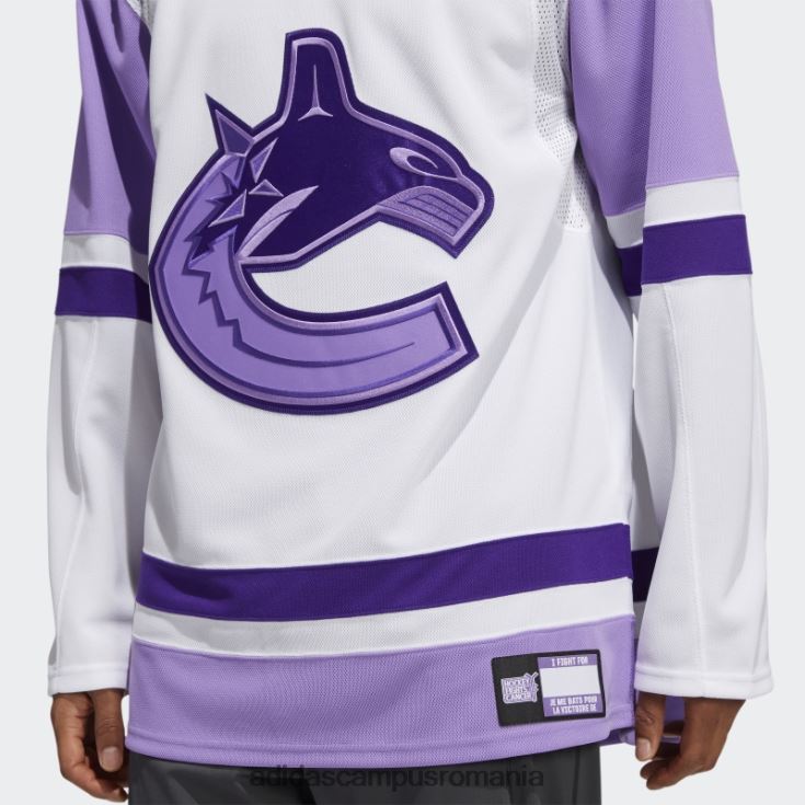 adidas campus romania tricou de hochei alb canucks luptă împotriva cancerului bărbați alb J266N26659