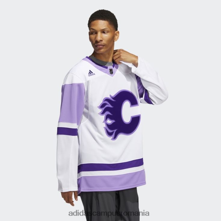 adidas campus romania tricou de hochei cu flăcări albe luptă împotriva cancerului bărbați alb J266N26760