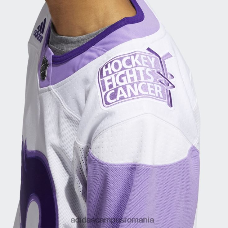 adidas campus romania tricou de hochei cu flăcări albe luptă împotriva cancerului bărbați alb J266N26760