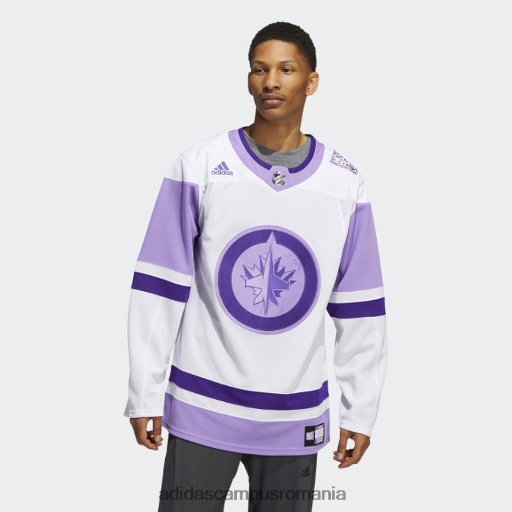 adidas campus romania tricou de hochei cu jet alb luptă împotriva cancerului bărbați alb J266N26563