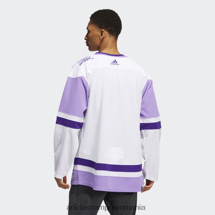 adidas campus romania tricou de hochei cu jet alb luptă împotriva cancerului bărbați alb J266N26563