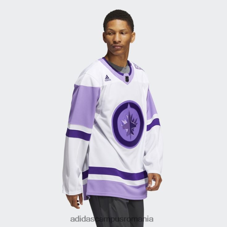 adidas campus romania tricou de hochei cu jet alb luptă împotriva cancerului bărbați alb J266N26563