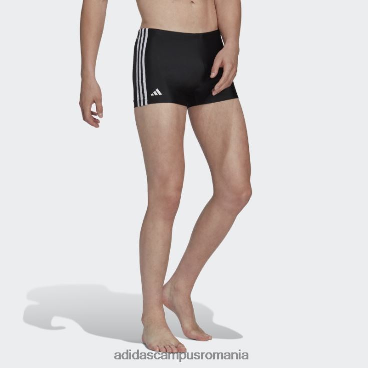 adidas campus romania boxeri de înot clasici cu 3 dungi negri adidas bărbați alb negru J266N213476