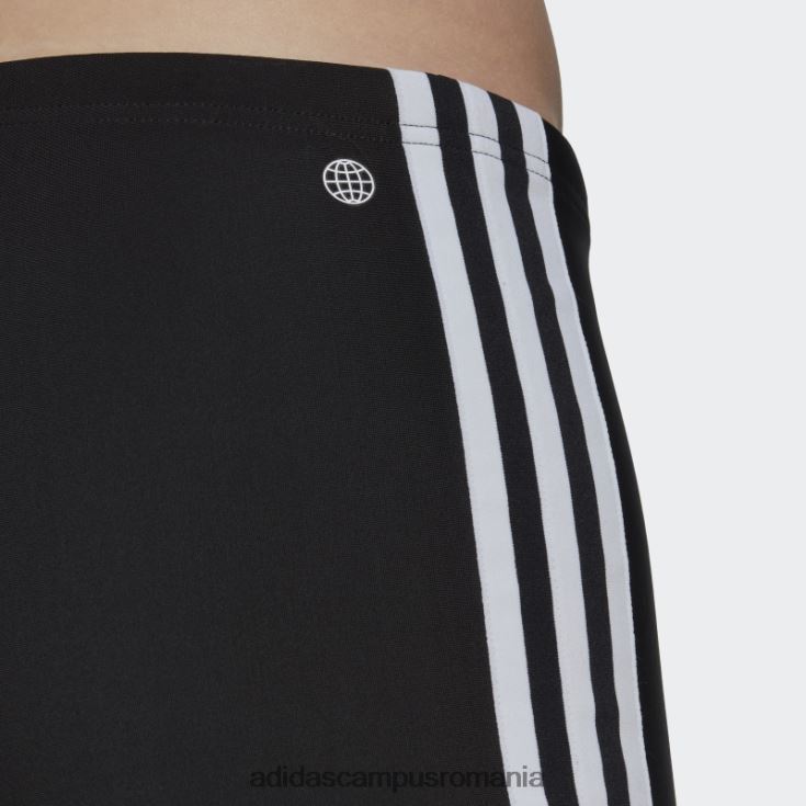 adidas campus romania boxeri de înot clasici cu 3 dungi negri adidas bărbați alb negru J266N213476