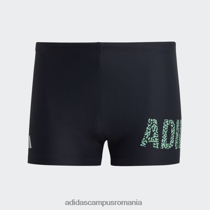 adidas campus romania boxeri de înot cu text cu cerneală bărbați cerneală/mentă J266N214332