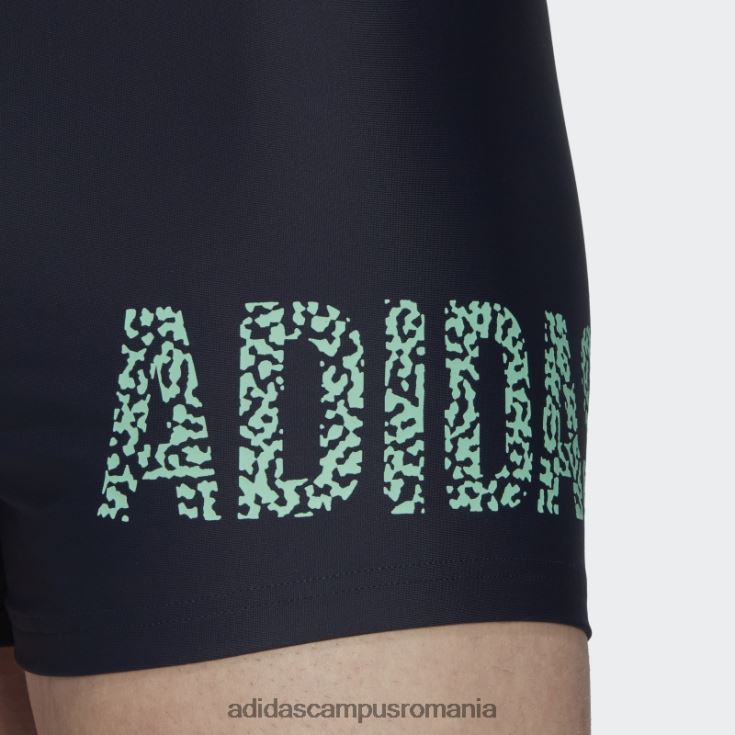 adidas campus romania boxeri de înot cu text cu cerneală bărbați cerneală/mentă J266N214332