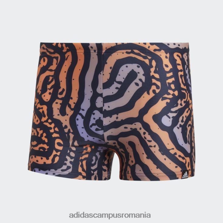 adidas campus romania boxeri de înot labirint de culoare cerneală bărbați cerneală/violet deschis/portocaliu fascicul J266N215005
