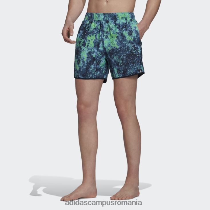 adidas campus romania pantaloni scurți de baie clx reversibile, de lungime scurtă, de sare topită bărbați albastru/cerneală/oțel J266N214843