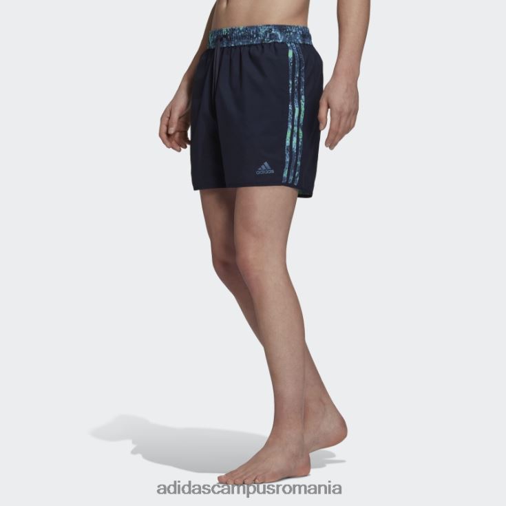 adidas campus romania pantaloni scurți de baie clx reversibile, de lungime scurtă, de sare topită bărbați albastru/cerneală/oțel J266N214843