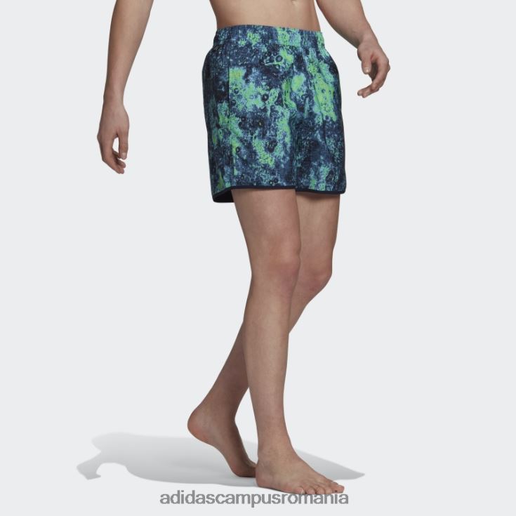 adidas campus romania pantaloni scurți de baie clx reversibile, de lungime scurtă, de sare topită bărbați albastru/cerneală/oțel J266N214843