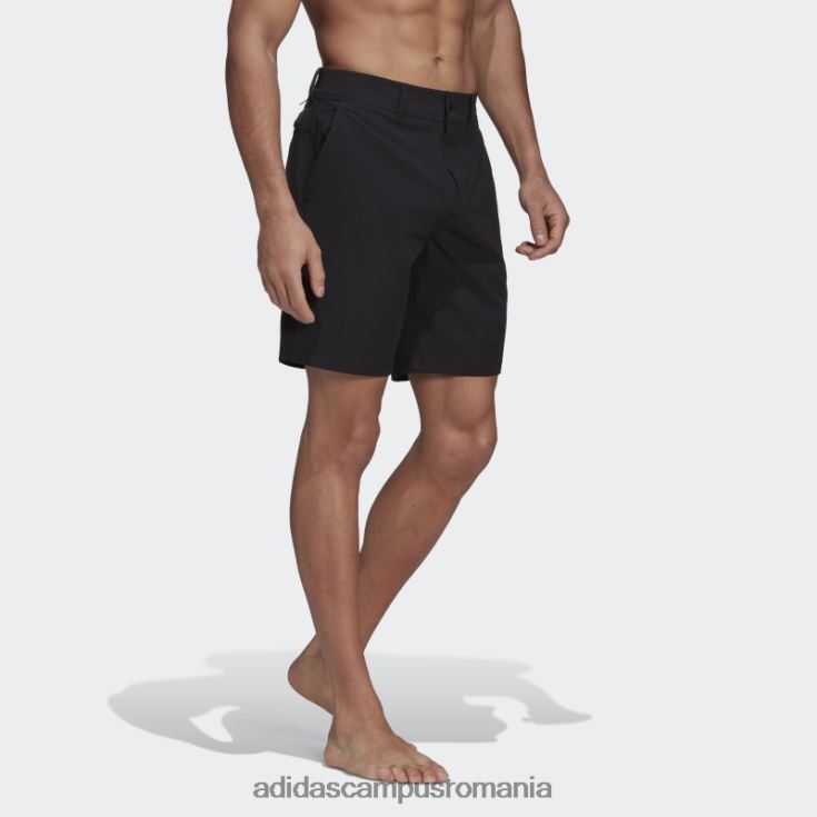 adidas campus romania pantaloni scurți de baie de lungime clasică, negri bărbați negru J266N214611