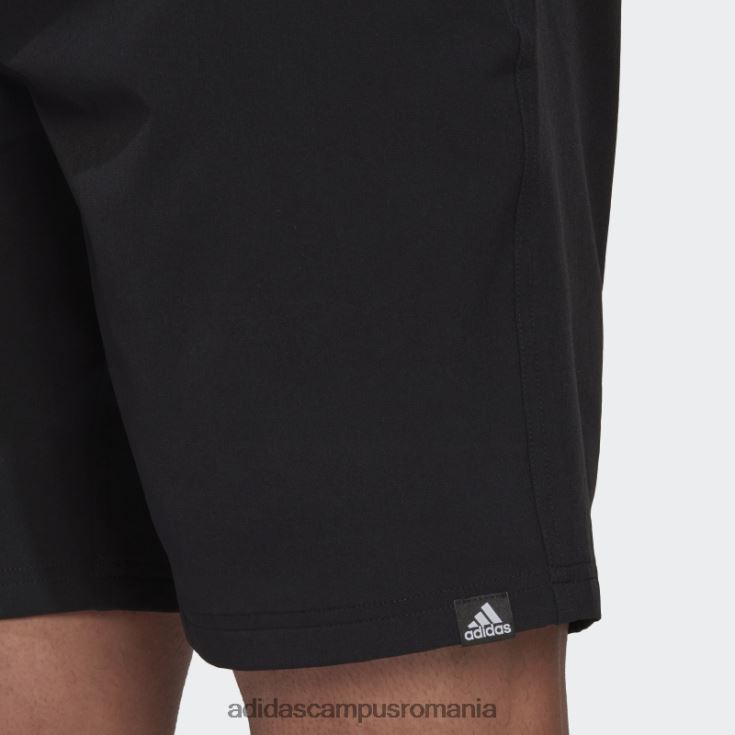 adidas campus romania pantaloni scurți de baie de lungime clasică, negri bărbați negru J266N214611