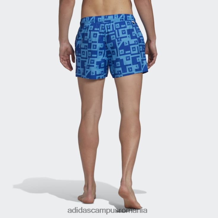 adidas campus romania pantaloni scurți de baie grafic albastru regal bărbați albastru regal J266N214798