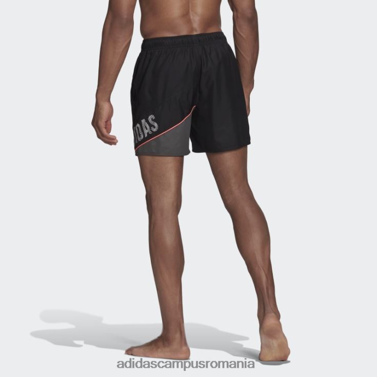 adidas campus romania texting pantaloni scurți de baie negru adidas bărbați negru J266N214622