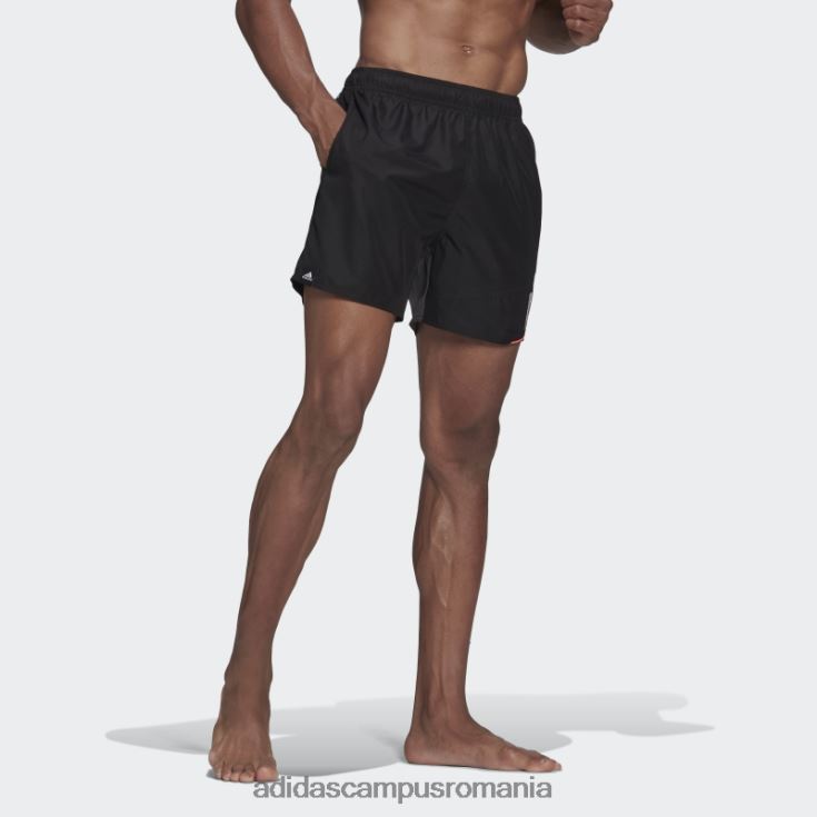adidas campus romania texting pantaloni scurți de baie negru adidas bărbați negru J266N214622