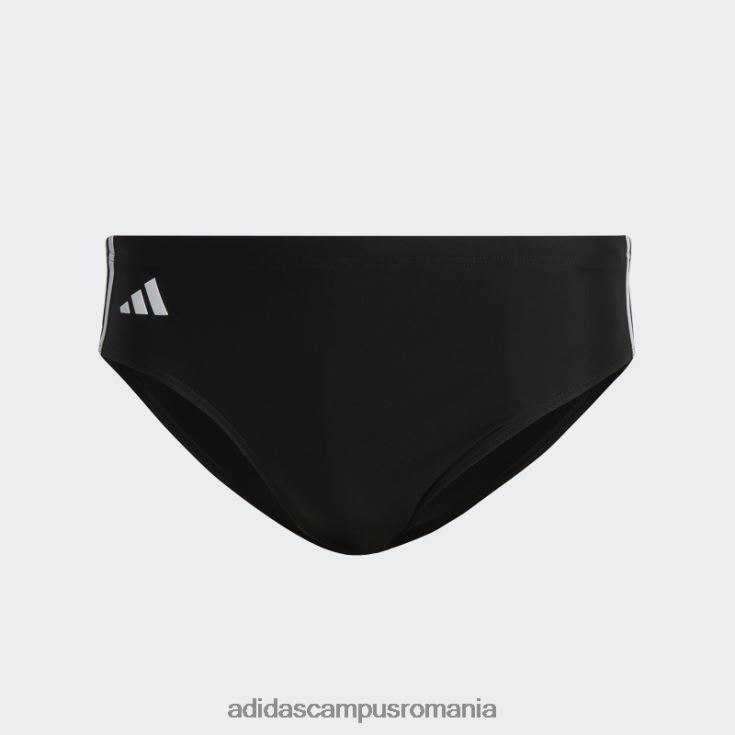 adidas campus romania trunchi de baie clasici cu 3 dungi negru bărbați alb negru J266N213873