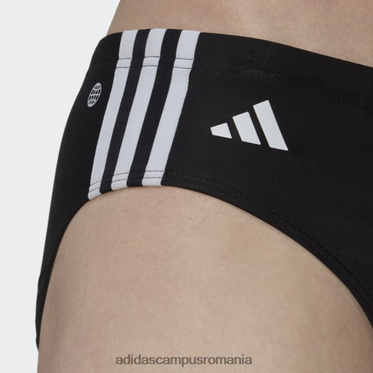 adidas campus romania trunchi de baie clasici cu 3 dungi negru bărbați alb negru J266N213873