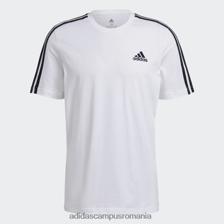 adidas campus romania Tricou negru cu 3 dungi stylish essentials bărbați alb negru J266N21286