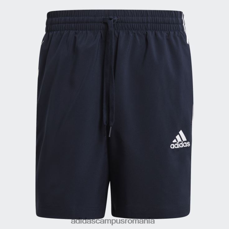adidas campus romania aeroready essentials pantaloni scurți chelsea cu 3 dungi alb elegant bărbați cerneală/alb J266N21324