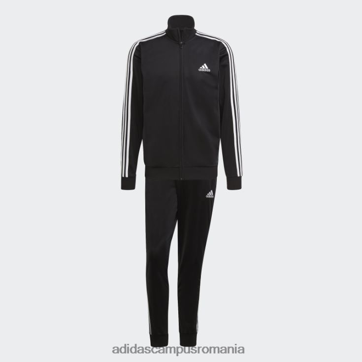 adidas campus romania costum de trening cu 3 dungi alb bărbați alb negru J266N21710
