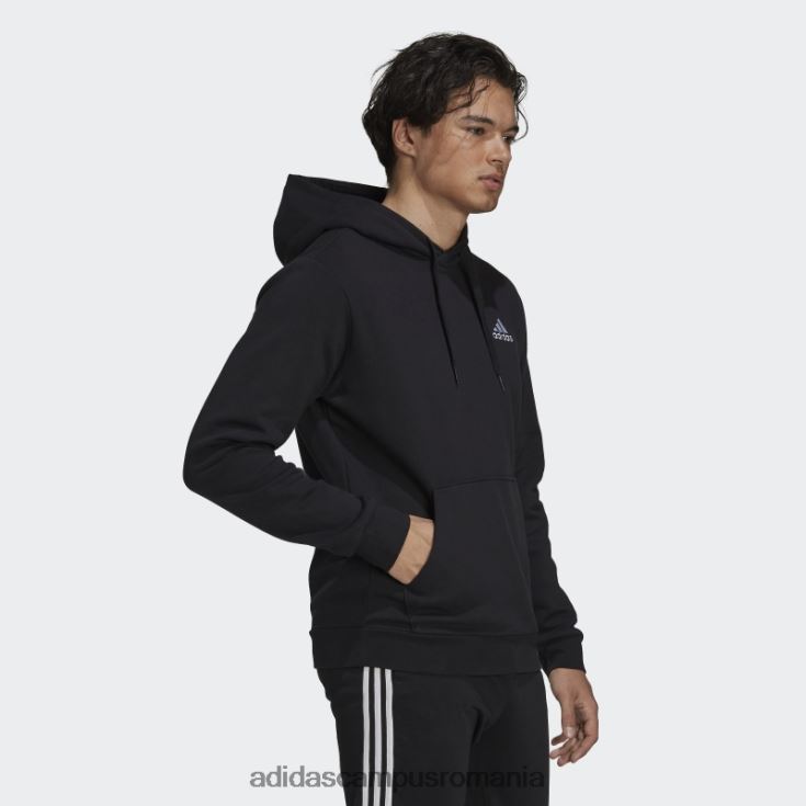 adidas campus romania hanorac din fleece stylish essentials alb bărbați alb negru J266N21028