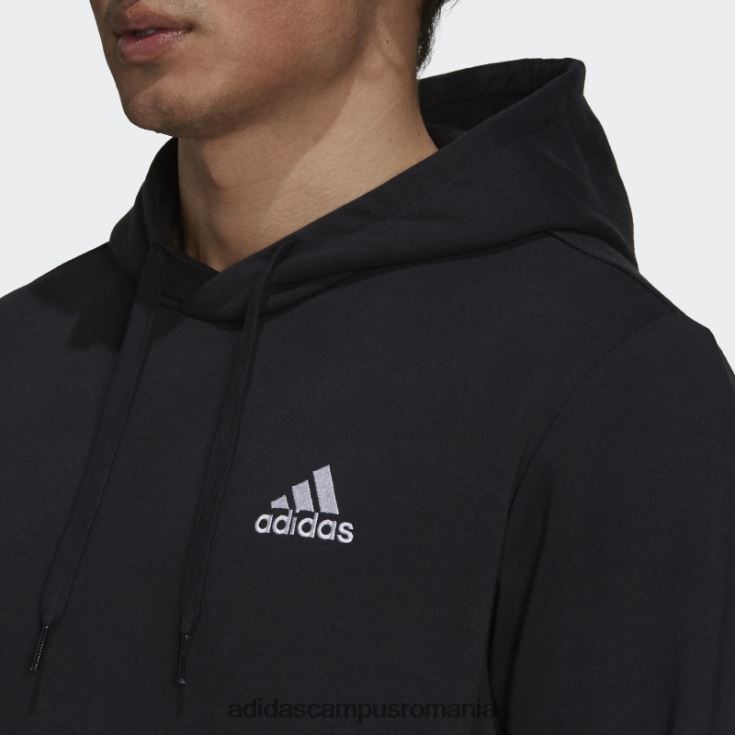 adidas campus romania hanorac din fleece stylish essentials alb bărbați alb negru J266N21028