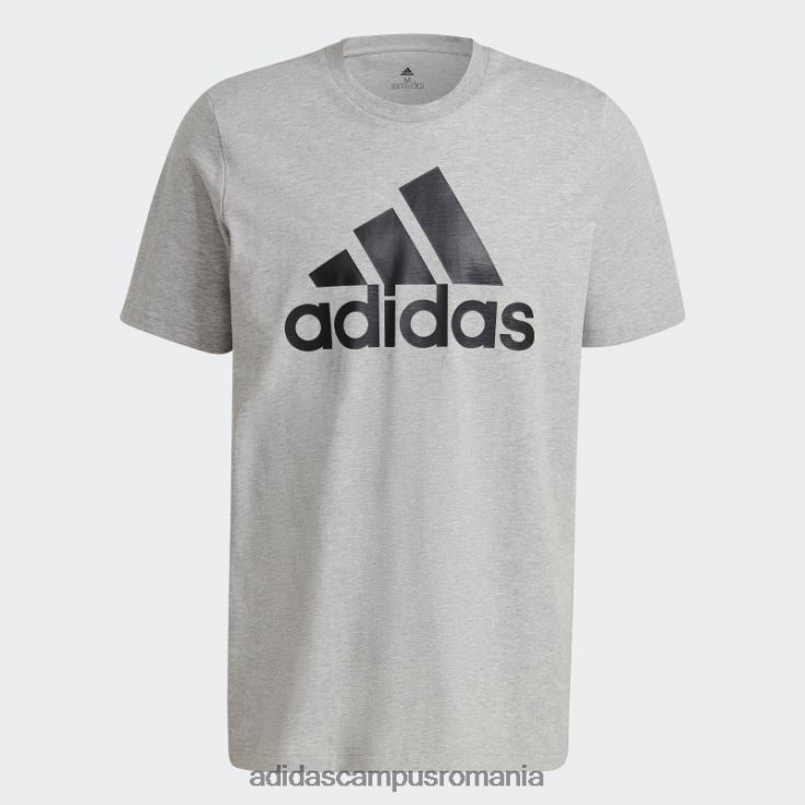 adidas campus romania tricou essentials cu logo mare, gri mediu bărbați gri mediu/negru J266N21537