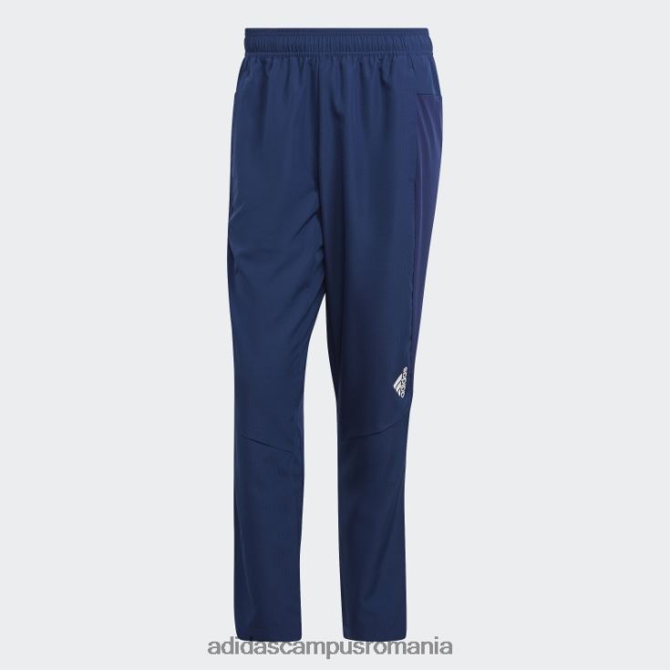 adidas campus romania Aeroready albastru închis conceput pentru pantaloni de antrenament de mișcare bărbați albastru închis/alb J266N25975